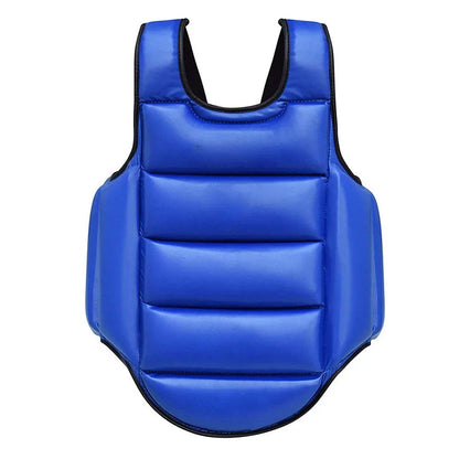 Chaleco protector de pecho reversible para taekwondo, artes marciales, armadura para costillas, entrenamiento de karate, judo y kickboxing