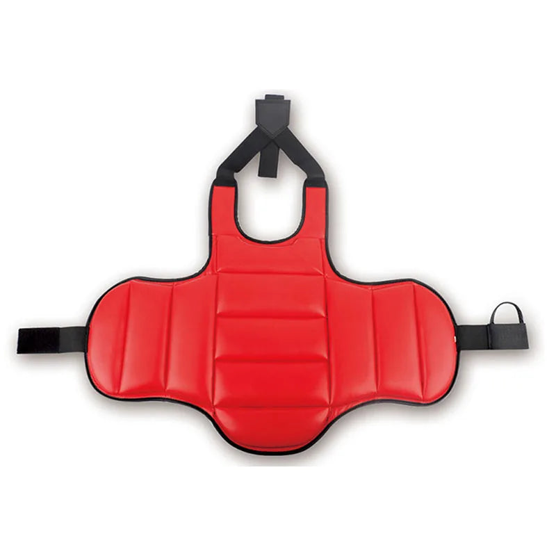 Chaleco protector de pecho reversible para taekwondo, artes marciales, armadura para costillas, entrenamiento de karate, judo y kickboxing