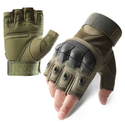 Guantes tácticos de tiro, diseño táctil, protección para fitness, deportes, motociclismo, caza, diseño dedo completo para caminar