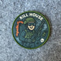 Parche táctico militar con forma de calavera, brazalete, insignia de guerrero, con cierre de velcro para ropa