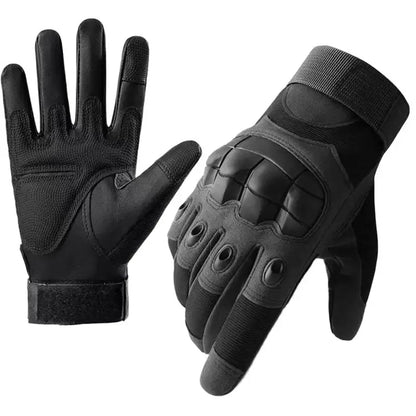 Guantes tácticos de tiro, diseño táctil, protección para fitness, deportes, motociclismo, caza, diseño dedo completo para caminar