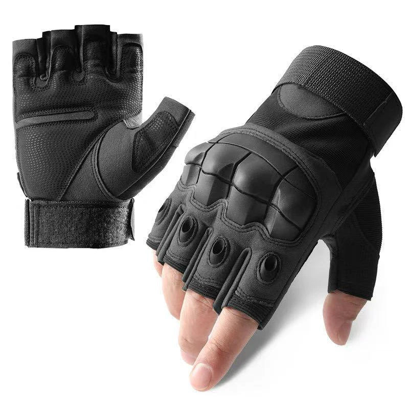 Guantes tácticos de tiro, diseño táctil, protección para fitness, deportes, motociclismo, caza, diseño dedo completo para caminar