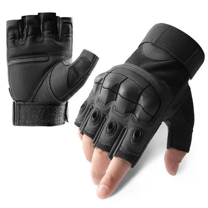 Guantes tácticos de tiro, diseño táctil, protección para fitness, deportes, motociclismo, caza, diseño dedo completo para caminar