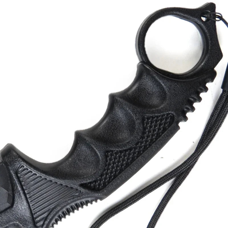 23cm/9.05inch Rubber Claw Knives Tactical Knife Katana Safety Unbladed Role-playing Model Props Karambit Talon Knives