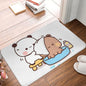 Alfombrilla de baño Bubu And Dudu para ducha, decoración del hogar, con forma de oso, secado rápido, moderna, absorbente y antideslizante