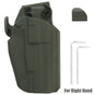 Funda táctica de caza para diestros y zurdos para GL 17 20 21 22 31/H&K VP40 45/S&W M&P 22 45 9mm/SIGP225/Taurus PT24 PT809 PT840