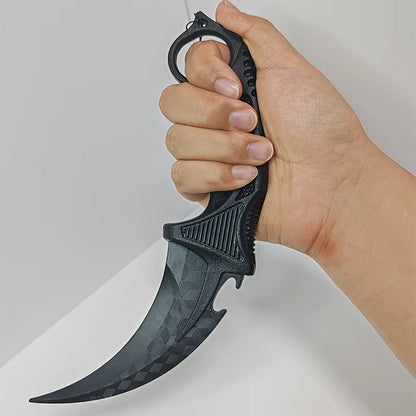 23cm/9.05inch Rubber Claw Knives Tactical Knife Katana Safety Unbladed Role-playing Model Props Karambit Talon Knives