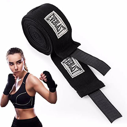Vendas de boxeo de algodón, suaves y elásticas, para Sanda, Muay Thai y Karate: protegen los puños y las muñecas