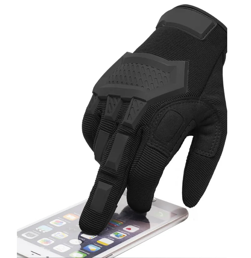 Guantes tácticos para hombre, para paintball, airsoft, deportes al aire libre, tiro, senderismo, carreras, policía. Guantes de dedo completo
