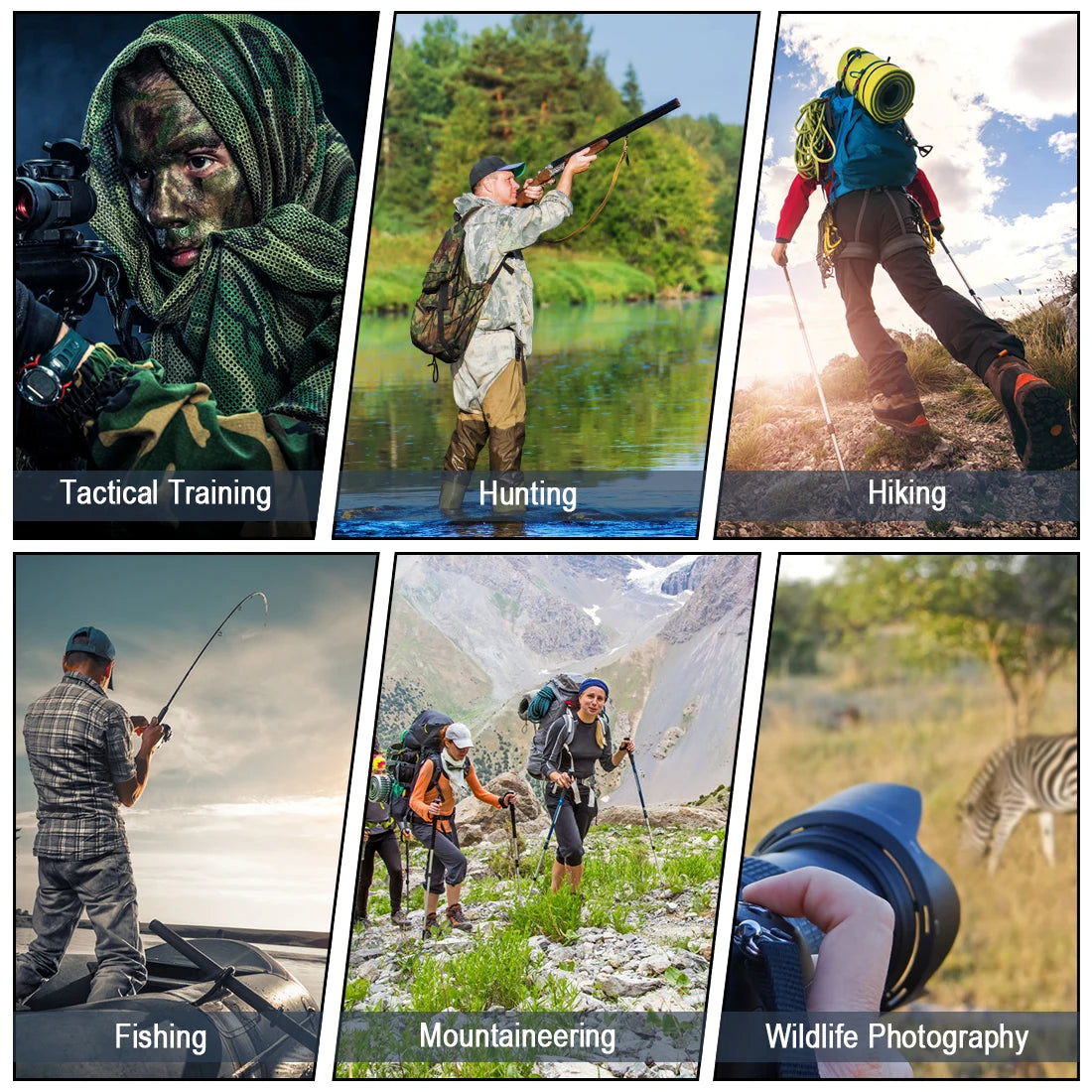 Bufanda táctica de camuflaje, de malla, camuflaje para deportes al aire libre, velo facial de francotirador, juegos de guerra, camping, caza y ciclismo