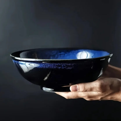 Bol de cerámica japonesa esmaltada al horno para fideos, ensalada, ramen, sopa, ensalada de frutas, etc.