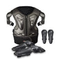 Traje para motociclistas infantiles, equipo para motocross, protector de pecho para niños con coderas y rodilleras