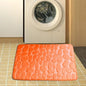 Alfombrilla de baño antideslizante con relieve de adoquines, absorbente, lavable, para bañera, ducha o puerta. Decorativo