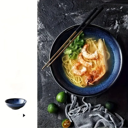 Bol de cerámica japonesa esmaltada al horno para fideos, ensalada, ramen, sopa, ensalada de frutas, etc.