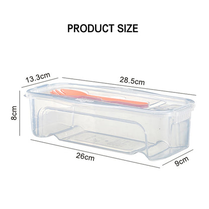 Recipientes para alimentos para microondas con tapa, 1.250 ml (44 oz), para cocinar espaguetis, con escurridor y cubiertos