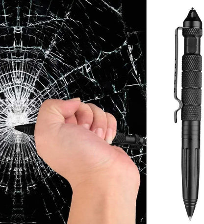 Bolígrafo táctico multifunción, herramienta de autodefensa y supervivencia de emergencia, rompecristales. Compuesto de acero de tungsteno