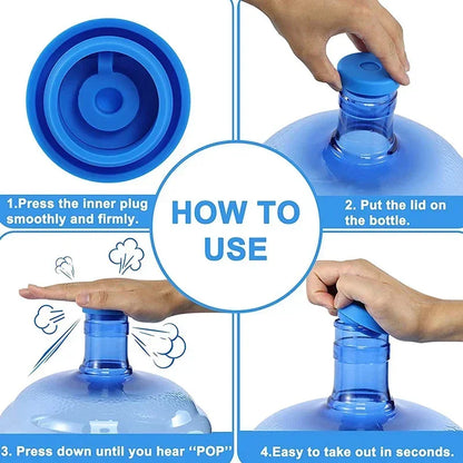 Tapa de silicona para bidones de agua, resistente a derrames, reutilizable, compatible con bidones de 20lts o boquillas similares