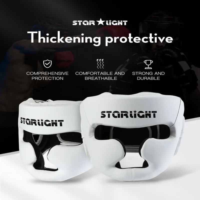 Casco protector de kick boxing, karate, muay thai, lucha libre, MMA, entrenamiento de sanda para adultos y niños