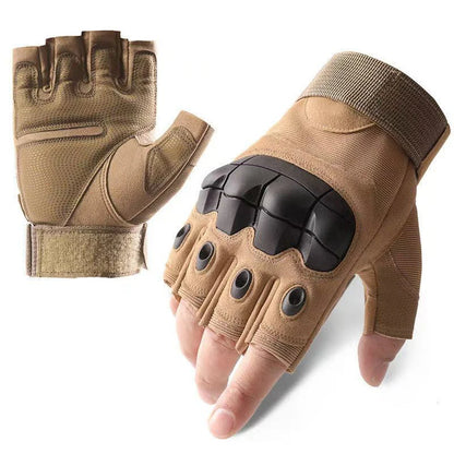 Guantes tácticos de tiro, diseño táctil, protección para fitness, deportes, motociclismo, caza, diseño dedo completo para caminar
