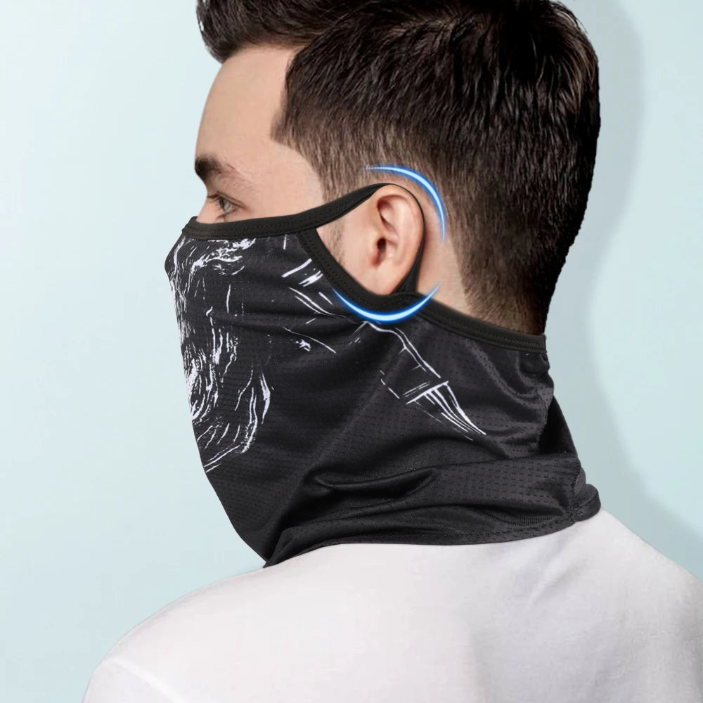 Pañuelo tipo bandana transpirable con protección UV para deportes, calentador de cuello para actividades al aire libre, senderismo, camping, correr, pescar y motociclismo, etc.