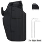 Funda táctica de caza para diestros y zurdos para GL 17 20 21 22 31/H&K VP40 45/S&W M&P 22 45 9mm/SIGP225/Taurus PT24 PT809 PT840