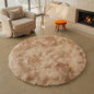 Alfombra suave y mullida para sala de estar, área de sofá, pelo largo para dormitorio, base antideslizante, redonda de felpa para niños, decoración del hogar