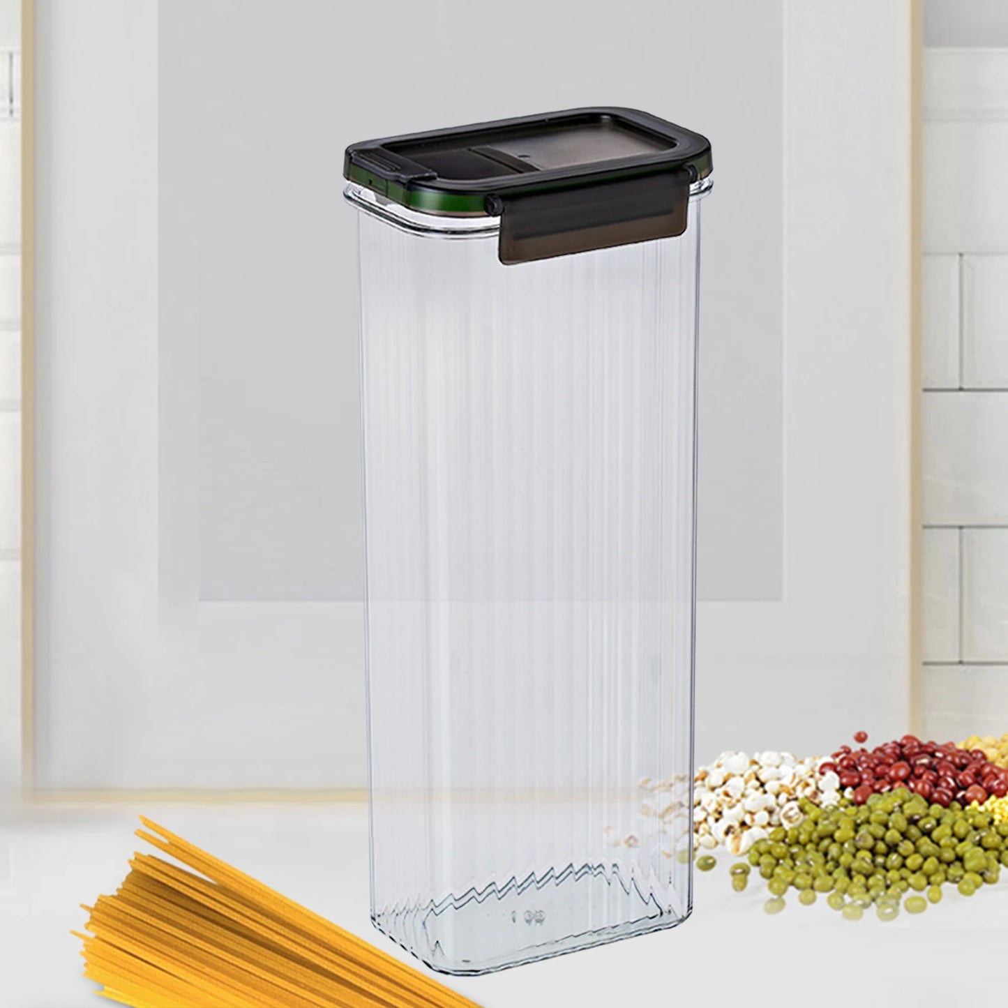 Contenedor para almacenar espaguetis con tapa, recipiente para pastas, organizador