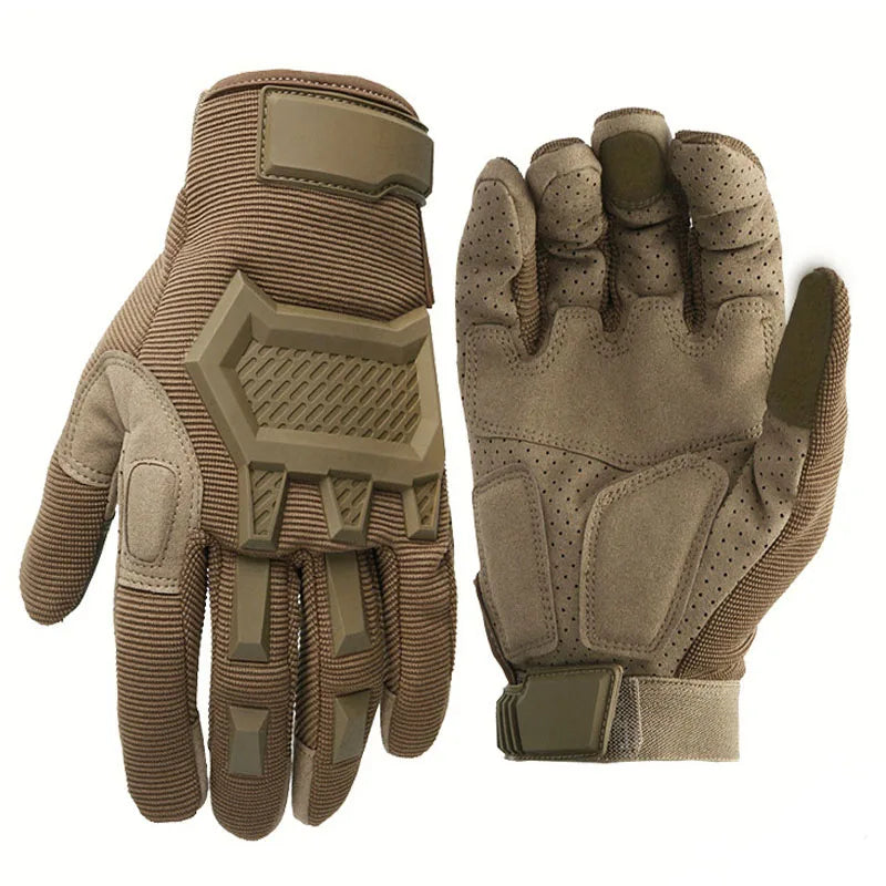 Guantes tácticos para hombre, para paintball, airsoft, deportes al aire libre, tiro, senderismo, carreras, policía. Guantes de dedo completo