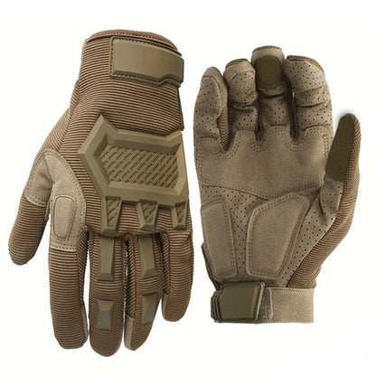 Guantes tácticos para hombre, para paintball, airsoft, deportes al aire libre, tiro, senderismo, carreras, policía. Guantes de dedo completo