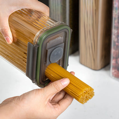Contenedor para almacenar espaguetis con tapa, recipiente para pastas, organizador