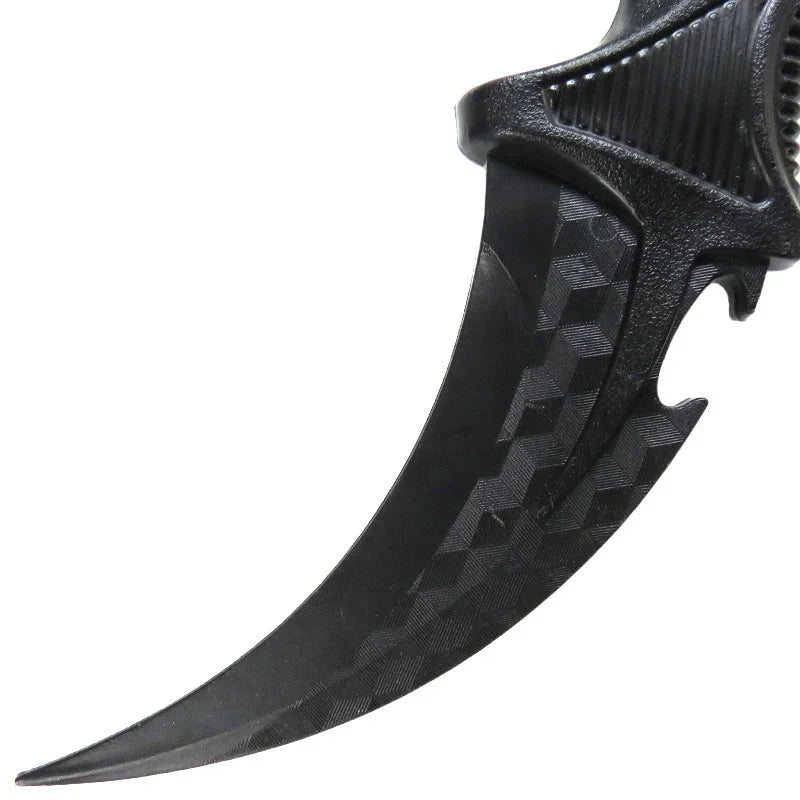 23cm/9.05inch Rubber Claw Knives Tactical Knife Katana Safety Unbladed Role-playing Model Props Karambit Talon Knives