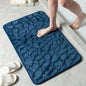 Alfombrilla de baño antideslizante con relieve de adoquines, absorbente, lavable, para bañera, ducha o puerta. Decorativo