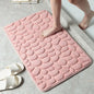 Alfombrilla de baño antideslizante con relieve de adoquines, absorbente, lavable, para bañera, ducha o puerta. Decorativo