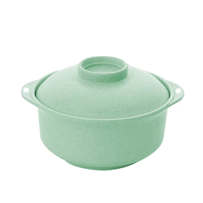 Tazones para fideos instantáneos con tapa, tazones para sopa y arroz caliente, recipientes para comida de estilo japonés