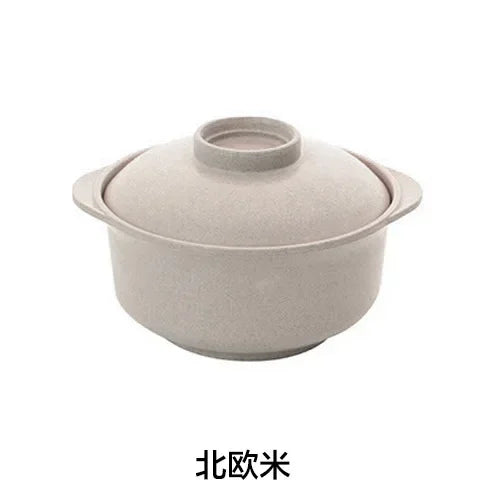 Tazones para fideos instantáneos con tapa, tazones para sopa y arroz caliente, recipientes para comida de estilo japonés