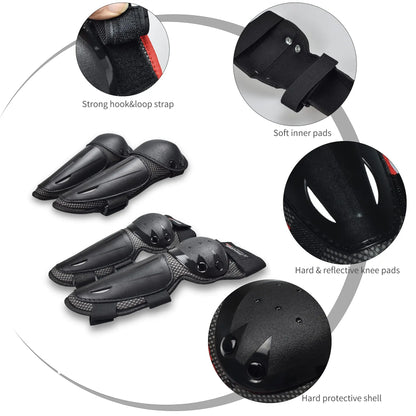 Traje para motociclistas infantiles, equipo para motocross, protector de pecho para niños con coderas y rodilleras