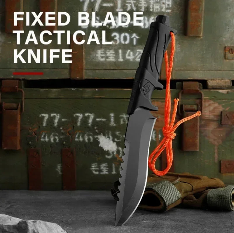 Nuevo cuchillo táctico recto para acampada al aire libre, herramienta portátil, equipo EDC, cuchillo de supervivencia