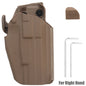 Funda táctica de caza para diestros y zurdos para GL 17 20 21 22 31/H&K VP40 45/S&W M&P 22 45 9mm/SIGP225/Taurus PT24 PT809 PT840