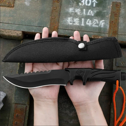 Nuevo cuchillo táctico recto para acampada al aire libre, herramienta portátil, equipo EDC, cuchillo de supervivencia