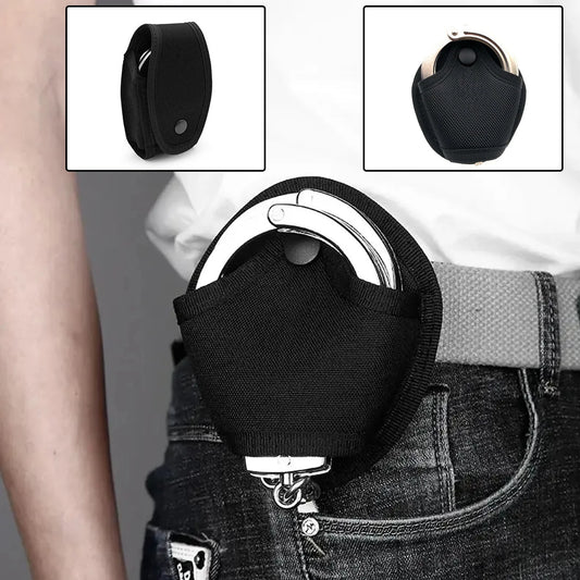 Tactical Profession Handcuffs Case Police Shackles Holster Molle Belt Pouch Nylon Holder Handcuff Hunting Accessories Equipment
