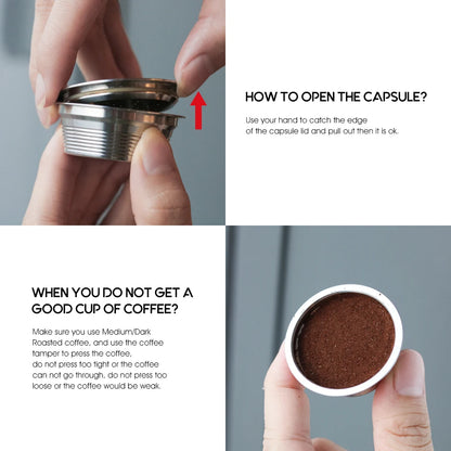 Cesta de filtro recargable para cápsulas de café (reutilizable)