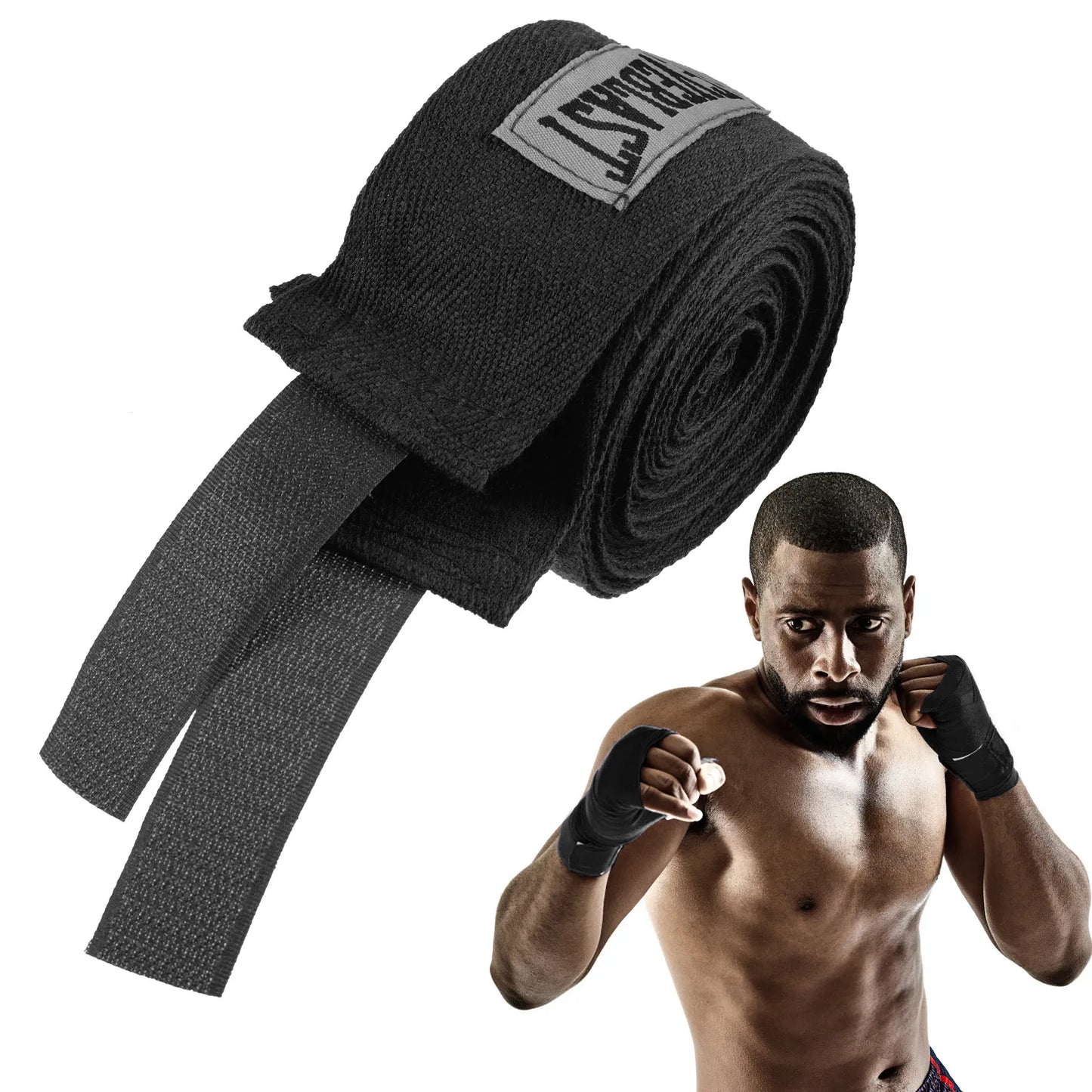 Vendas de boxeo de algodón, suaves y elásticas, para Sanda, Muay Thai y Karate: protegen los puños y las muñecas