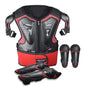 Traje para motociclistas infantiles, equipo para motocross, protector de pecho para niños con coderas y rodilleras