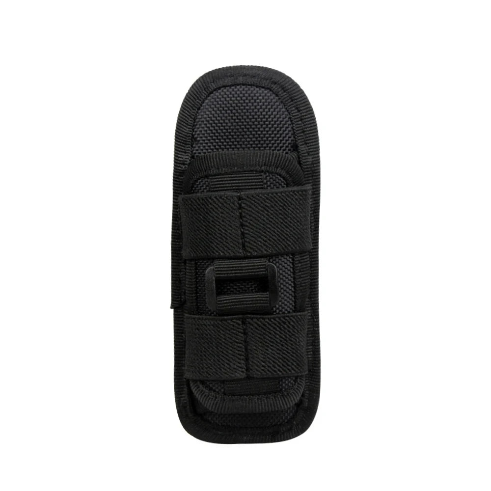 Funda táctica para linterna, cinturón, accesorio de iluminación duradero para caza, kits de supervivencia, giratoria de 360 grados