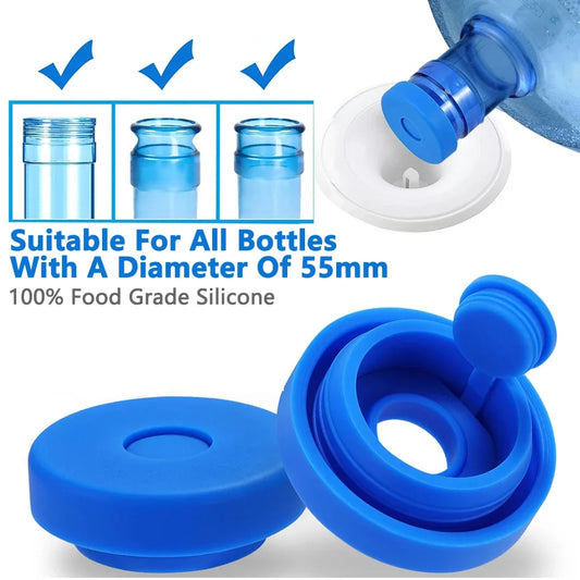 Tapa de silicona para bidones de agua, resistente a derrames, reutilizable, compatible con bidones de 20lts o boquillas similares
