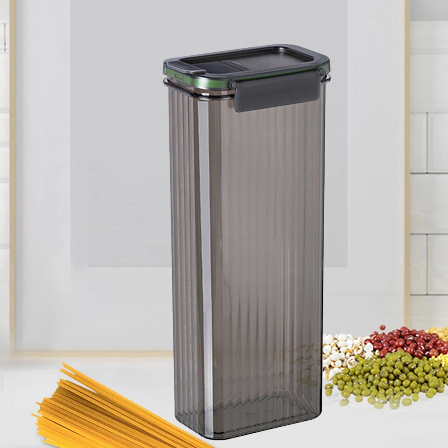 Contenedor para almacenar espaguetis con tapa, recipiente para pastas, organizador